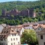 Zicht op het slot van Heidelberg.