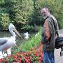 Wim vond die loslopende pelikanen wel leuk.