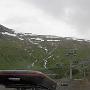 De tunnel vlakbij Røldal kwam aan de bovenkant van deze skilift de berg uit. 