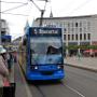 In hartje Koblenz even overstappen. Er rijden hier veel trams!