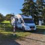 Na het laastste vogelparkbezoek reden we door naar deze mooie camperplaats in Steyerberg. 