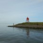 Vanuit de haven het IJsselmeer op. 