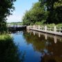 Handbediende sluis, zonder brugwachter. 