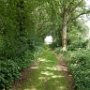 Klein stukje gelopen over het wandelpad dat precies langs de grens gaat. 